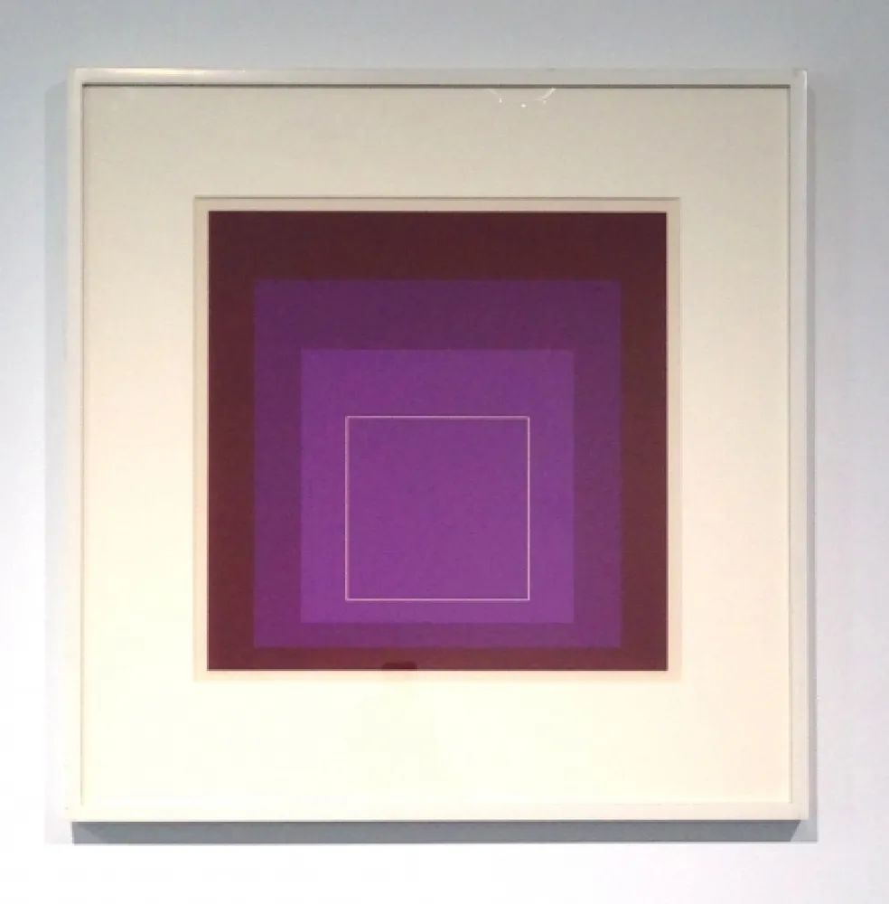 Lithograph Albers - White Line Square, XI