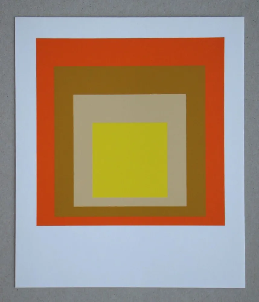 Screenprint Albers - Yes Sir