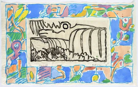 Etching And Aquatint Alechinsky - Autour de chute