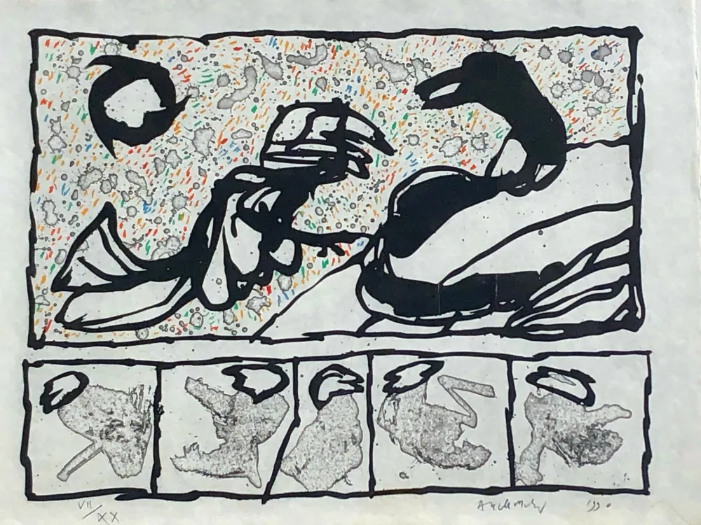 Etching Alechinsky - Untitled