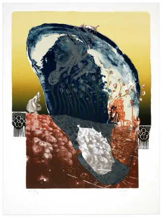 Lithograph Aritza - Le chant de patatas