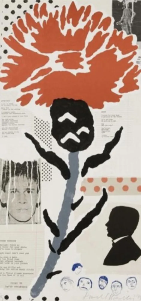 Lithograph Baechler - Thistle