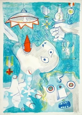 Lithograph Baj - Guernica