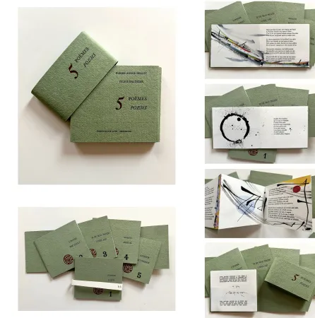 Illustrated Book Baltazar - 5 POÈMES, Pierre-André Benoit - 5 ENCRES ORIGINALES, Julius Baltazar (2016)