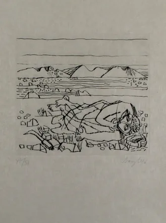 Etching Bargheer - Der Gast