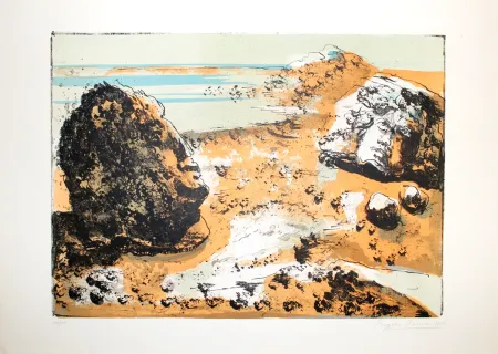 Lithograph Berman - Landschaft / Landscape