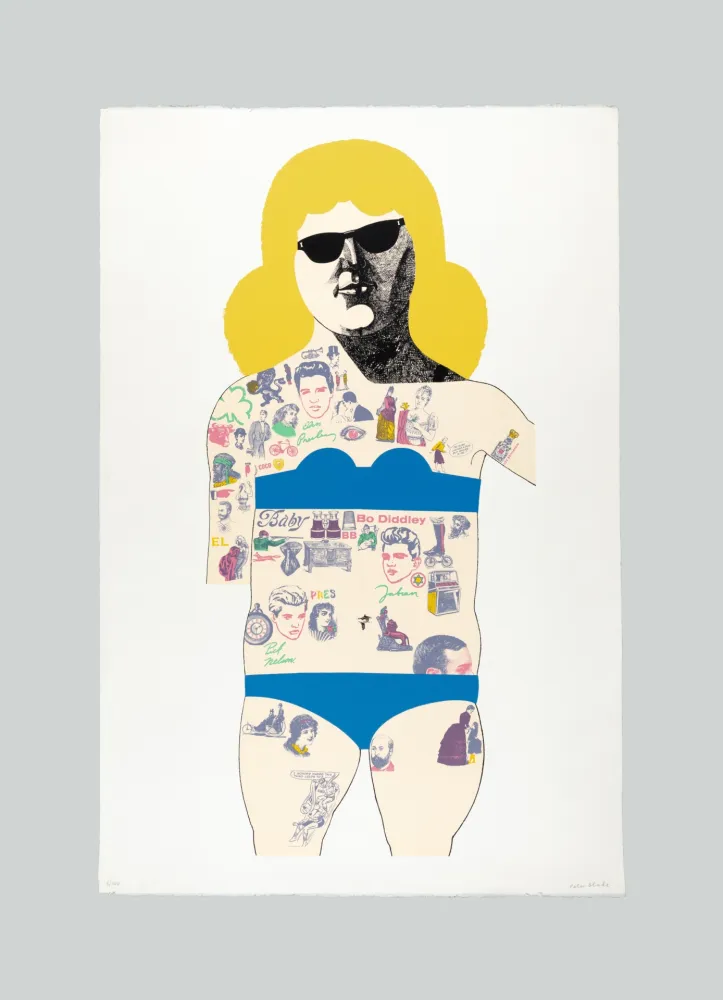 Screenprint Blake - Tatooed lady