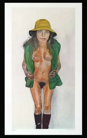 Lithograph Blake - Yellow Hat