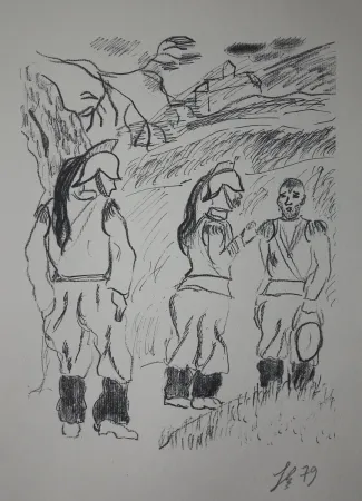 Etching Bonabel - Louis-Ferdinand Céline - Gravure Originale - Voyage au Bout de la Nuit