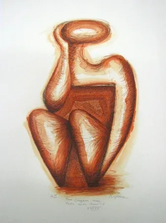 Lithograph Boyan - Untitled