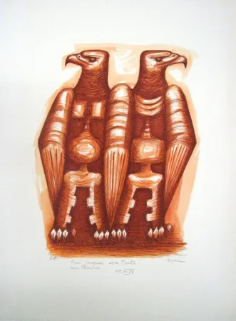 Lithograph Boyan - Untitled