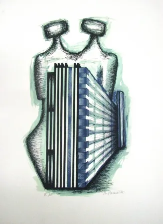 Lithograph Boyan - Untitled