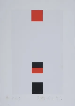 Screenprint Brandt - Composition abstraite #3