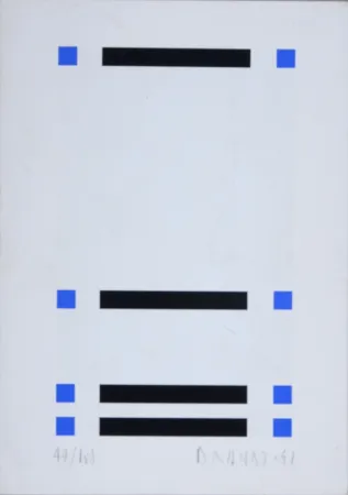 Screenprint Brandt - Composition abstraite #6