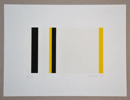 Screenprint Brandt - Gelb und Schwarz