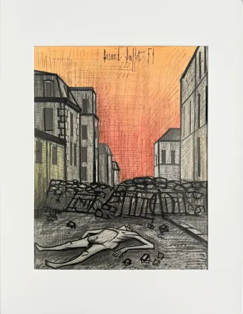 Lithograph Buffet - Horreur de la guerre