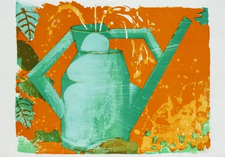 Lithograph Buri - Giesskanne