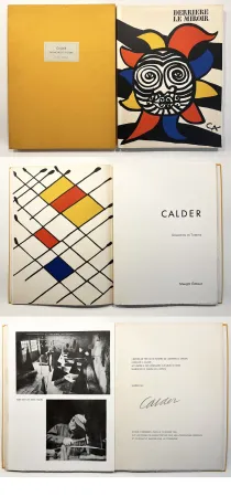 Illustrated Book Calder - CALDER OISELEUR DU FER. DERRIÈRE LE MIROIR N° 156 DE LUXE SIGNÉ. 9 lithographies (1966).