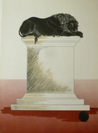 Lithograph Campeny - Fugit poder