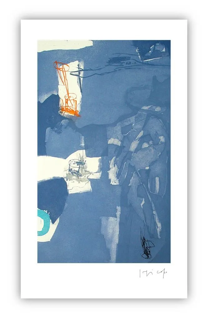 Etching Capa - Vertical blue