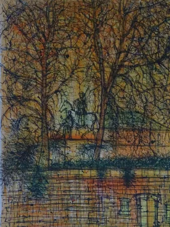 Lithograph Carzou - Regards sur Paris 1