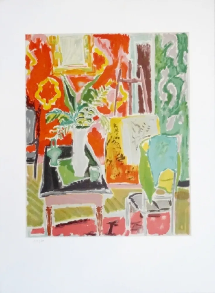 Lithograph Cavailles - Intérieur 