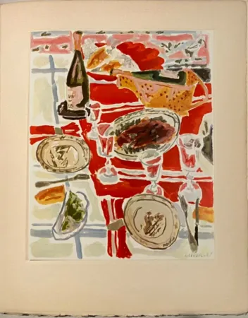 Lithograph Cavailles - Nature morte