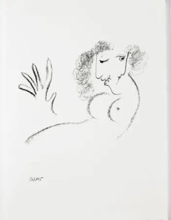 Lithograph Chagall - Jean Cassou: vingt-deux poèms