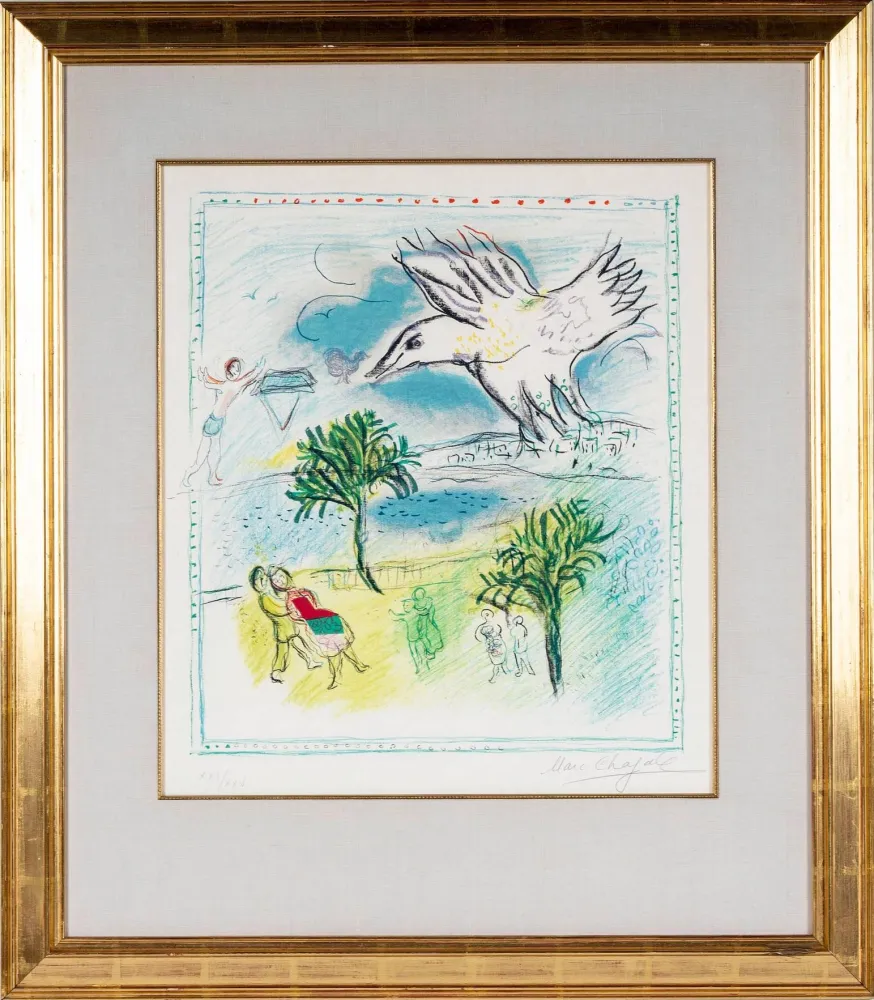 Lithograph Chagall - La Grande Corniche