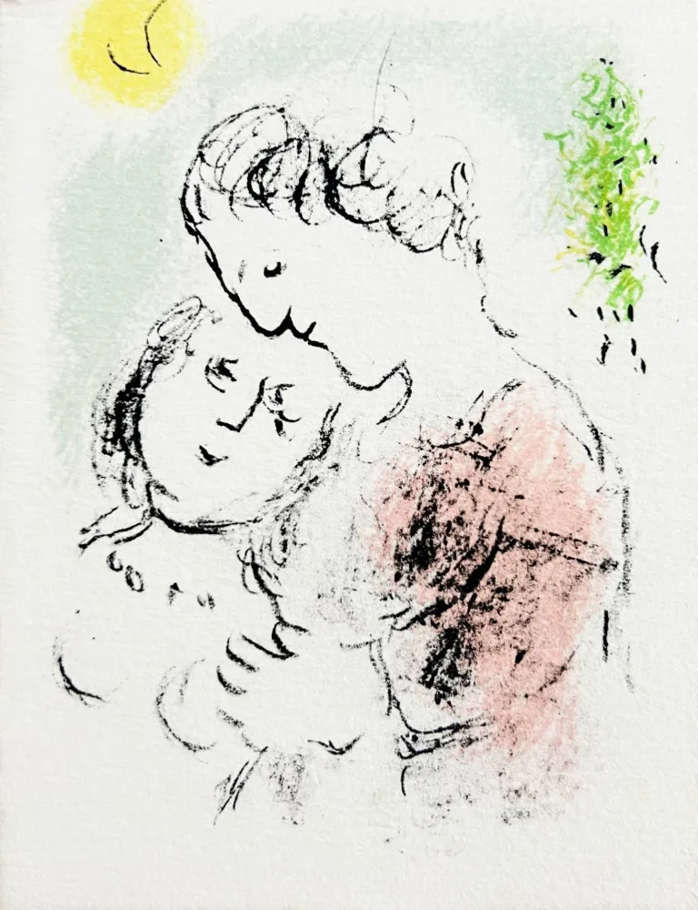 Lithograph Chagall - New Year's Card