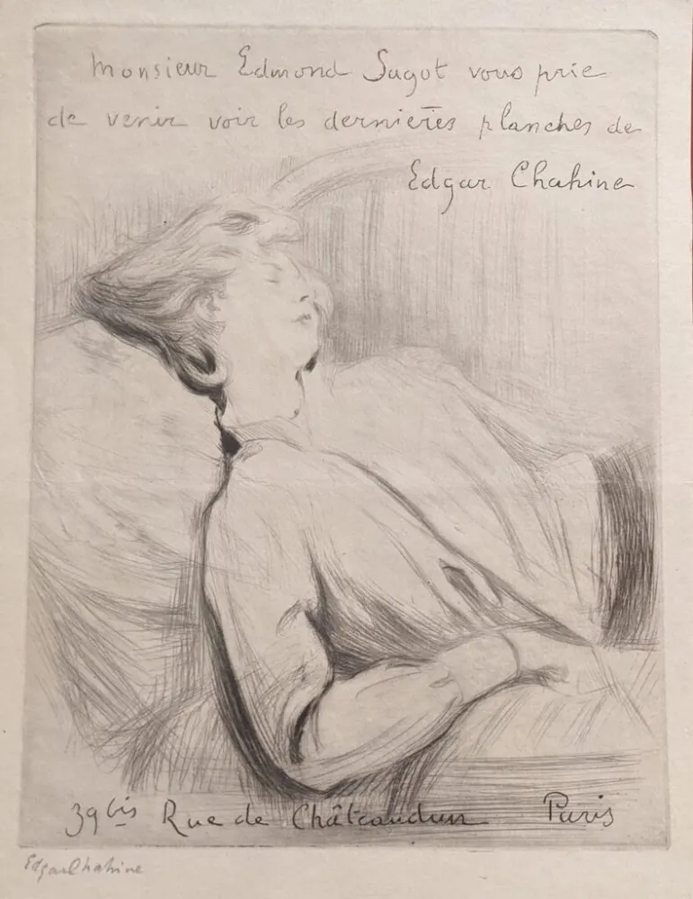 Etching Chahine - Invitation