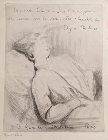 Etching Chahine - Invitation