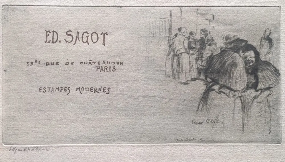 Etching Chahine - Les Pauvresses