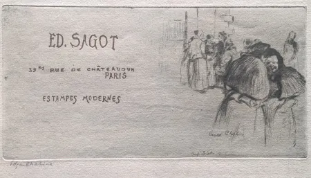 Etching Chahine - Les Pauvresses