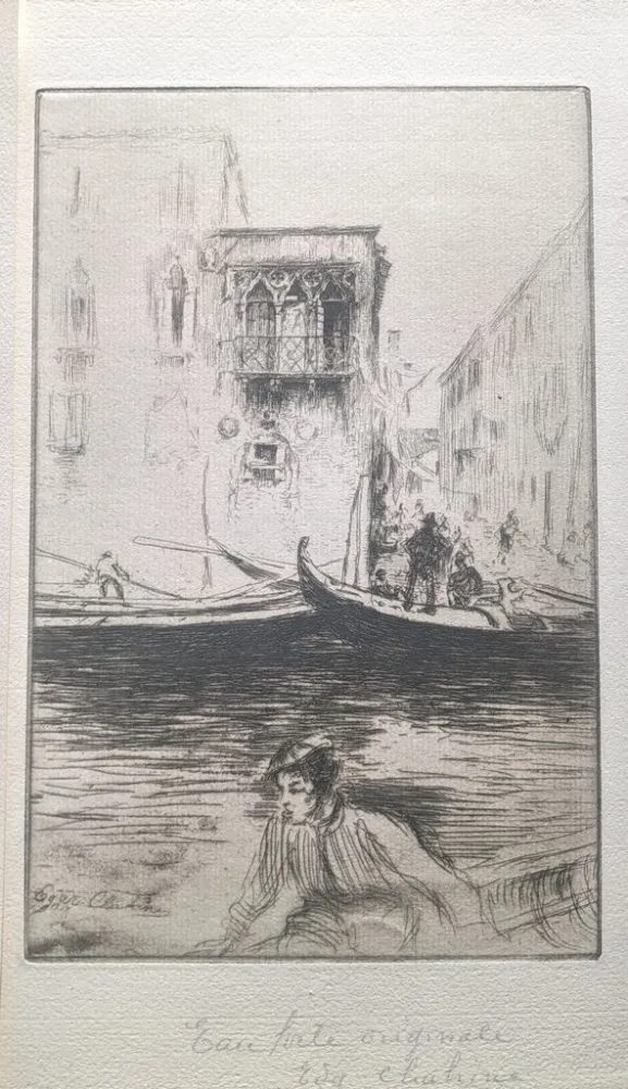 Etching Chahine - Rio Cà Foscari