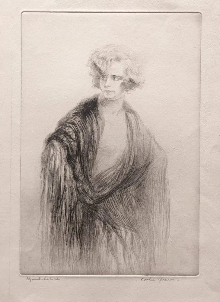 Drypoint Chahine - Venise: Nina