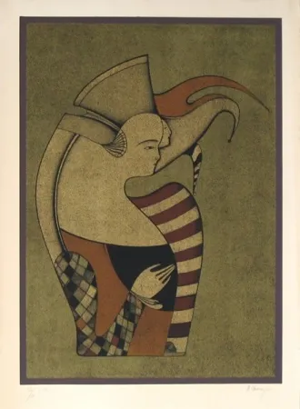 Lithograph Chemiakin - Untitled