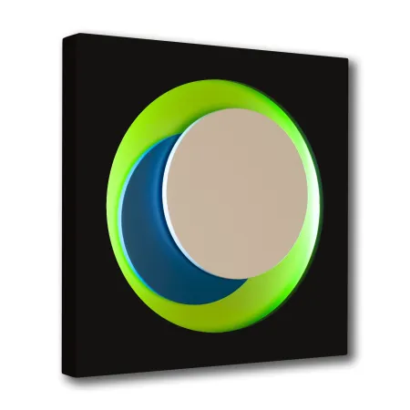 Woodcut Claisse - Cercle Noir et Vert