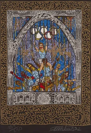 Lithograph Combas - Suite Olympic