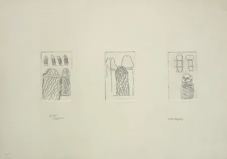 Etching Consagra - Senza titolo