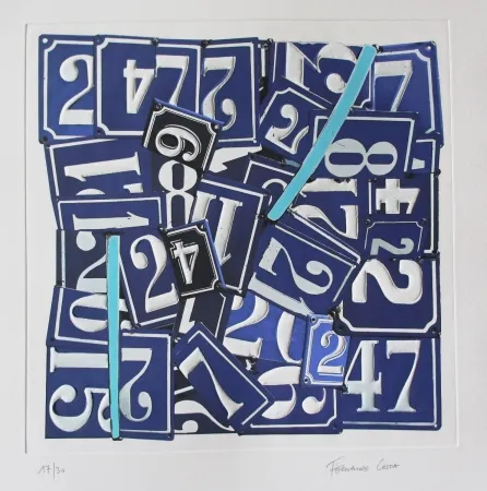 Etching Costa - Chiffres 