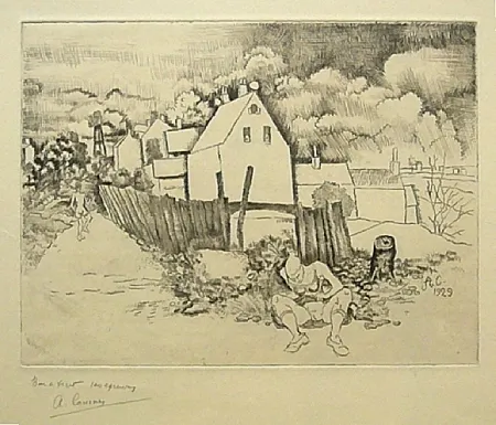 Engraving Courmes - Sans titre