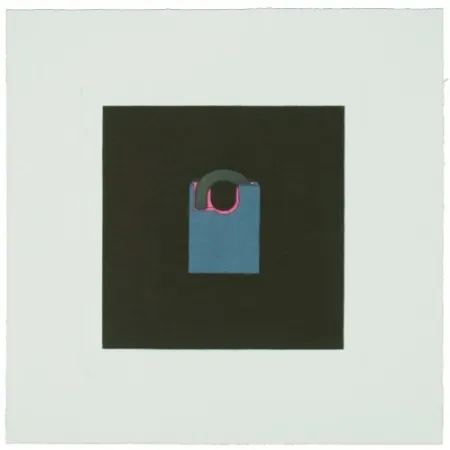 Etching Craig-Martin - The Catalan Suite I - Padlock