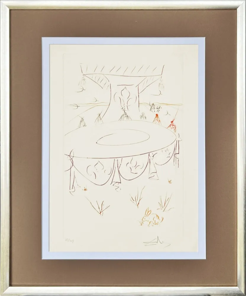 Drypoint Dali - Lancelot, comrade of the Round Table