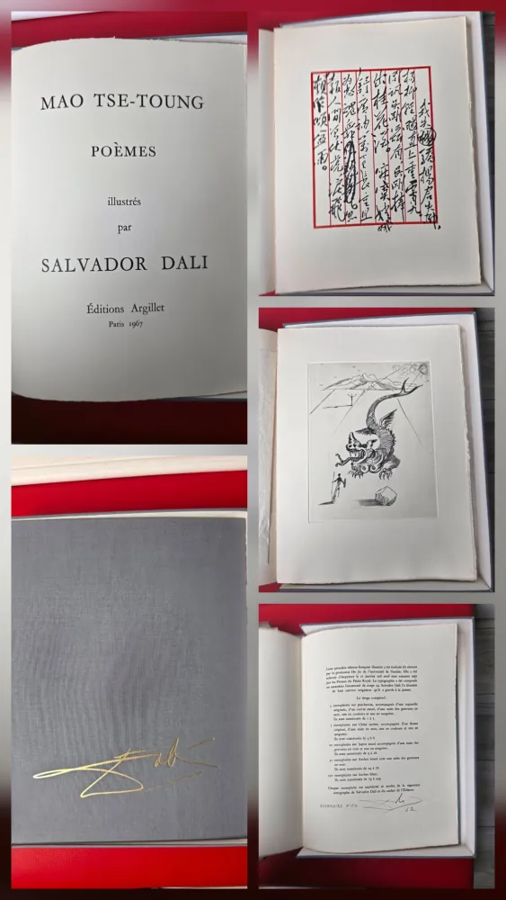 Engraving Dali - Poèmes de Mao-Tse-Toung 