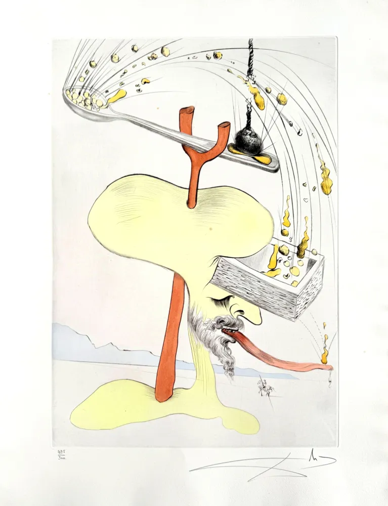 Engraving Dali - Quevedos Visioner, Planche I