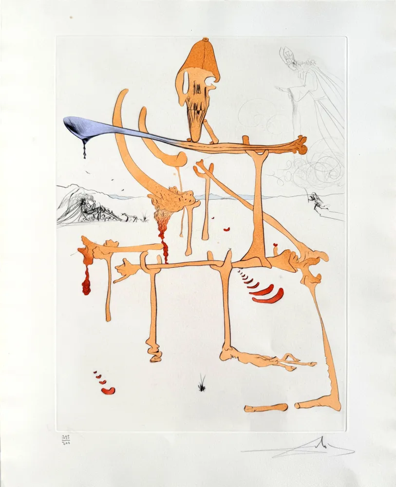 Engraving Dali - Quevedos Visioner, Planche II