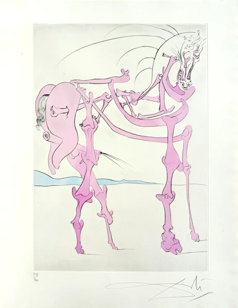 Engraving Dali - Quevedos Visioner, Planche V