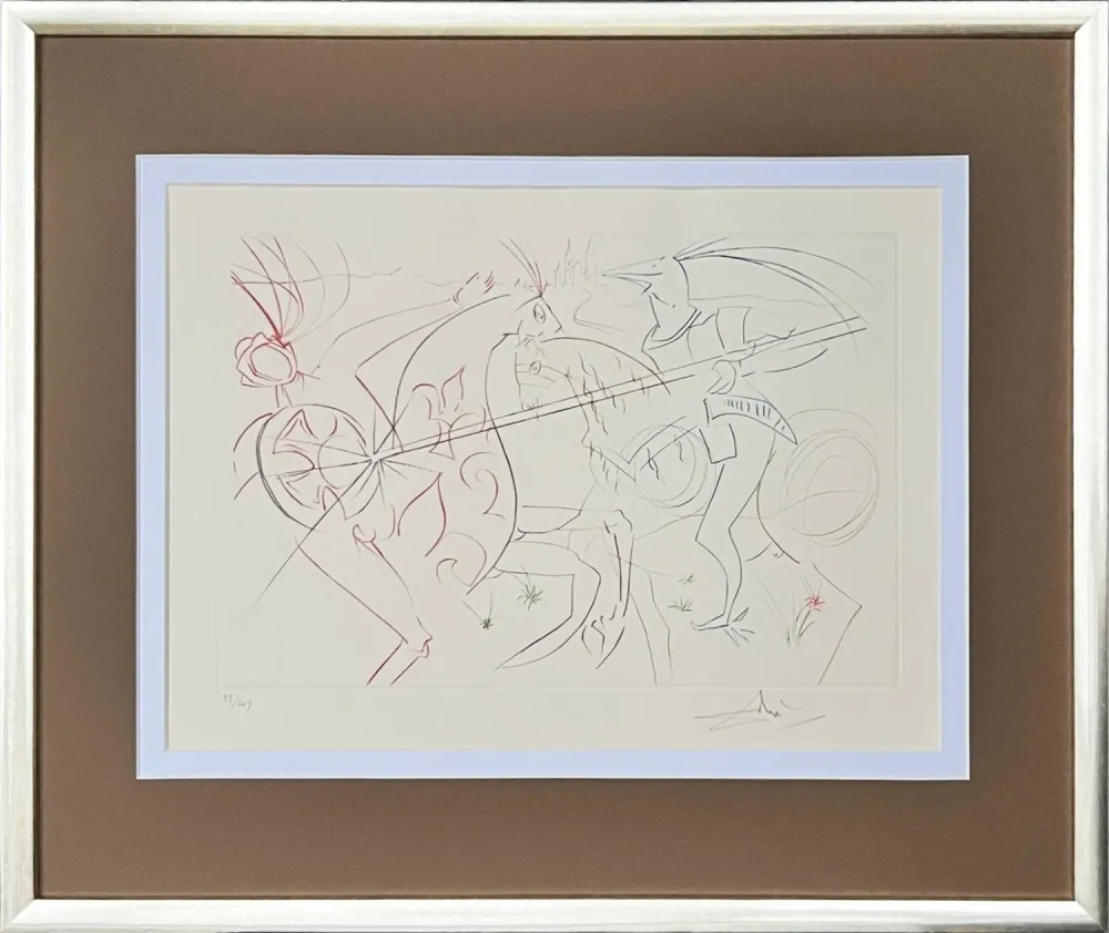 Drypoint Dali - The Sad Garde