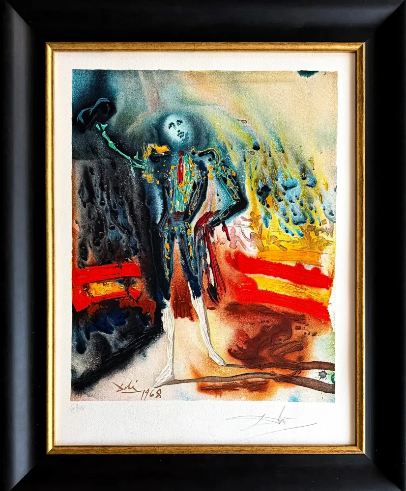 Lithograph Dali - Tribute to Escamillo